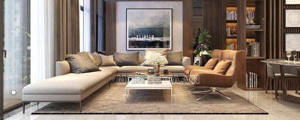 Bộ bàn ghế sofa góc phòng khách