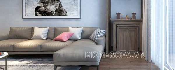 Ghế sofa góc da hiện đại