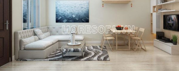 Ghế sofa góc đẹp cho phòng khách nhỏ