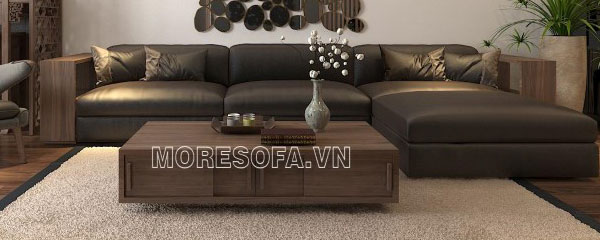 Ghế sofa góc gỗ tự nhiên