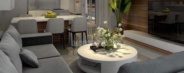 Ghế sofa góc nỉ đẹp cho phòng khách chung cư