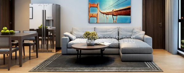 Ghế sofa góc nỉ hiện đại đẹp