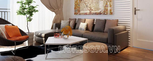 Ghế sofa góc đẹp bọc nỉ