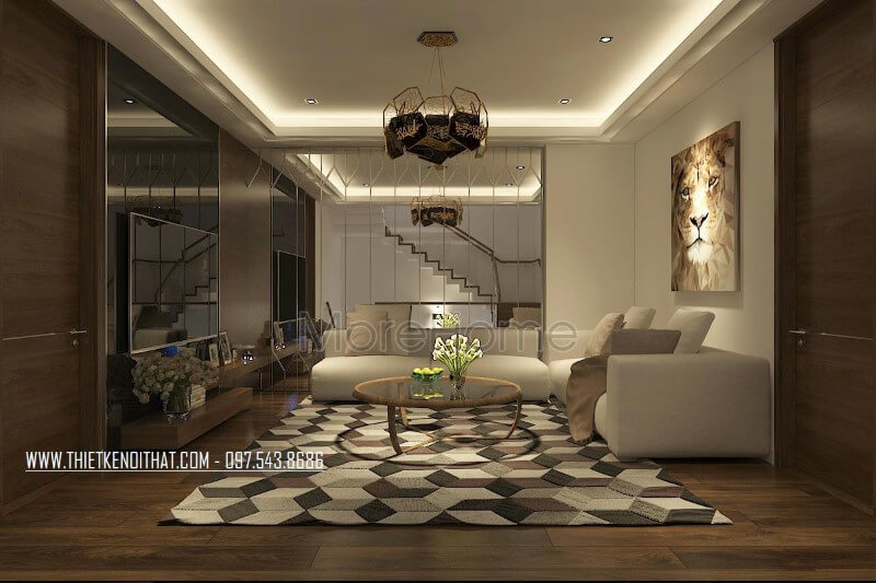 Mẫu sofa gỗ hiện đại đẹp cho phòng khách
