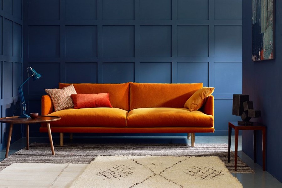 Sofa màu cam đất