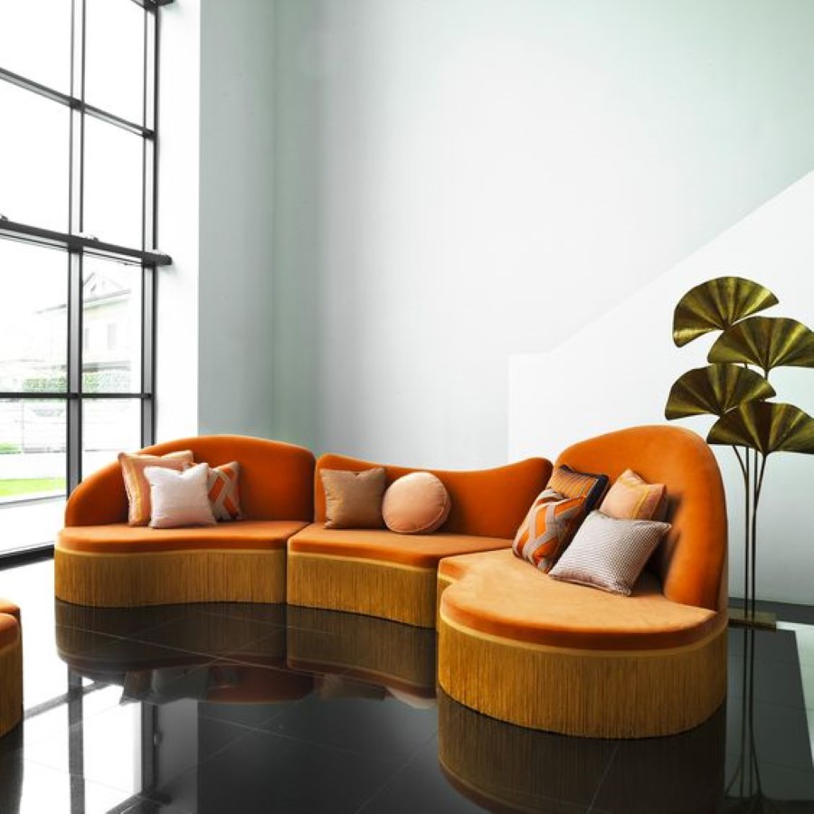Sofa màu cam đất
