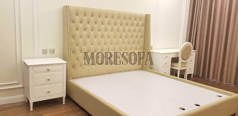 Giường bọc nỉ và đầu giường bọc nỉ đẹp, giá rẻ Giường bọc nỉ và đầu giường bọc nỉ đẹp, giá rẻ