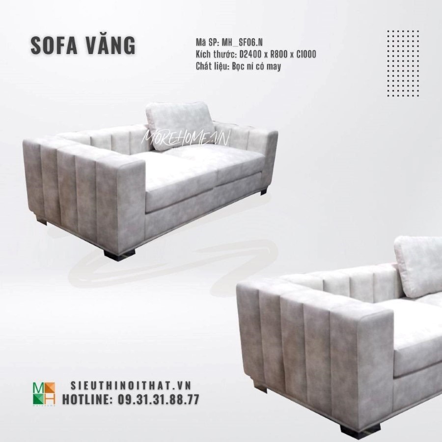 Sofa vải cỏ may